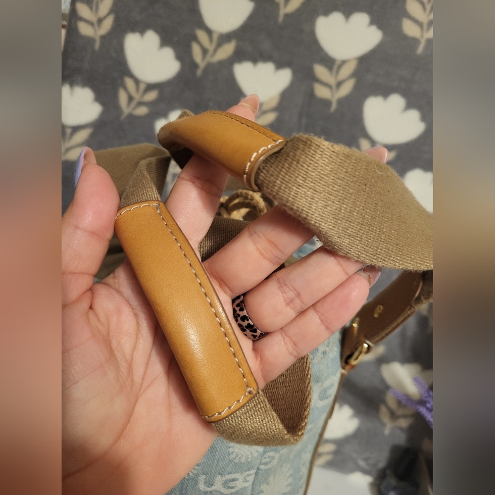 Ugg Denim, Leather, Espadrille Tote Bag View 6
